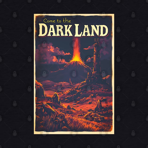 Come to the Dark Land - Vintage Travel Poster - Fantasy by Fenay-Designs